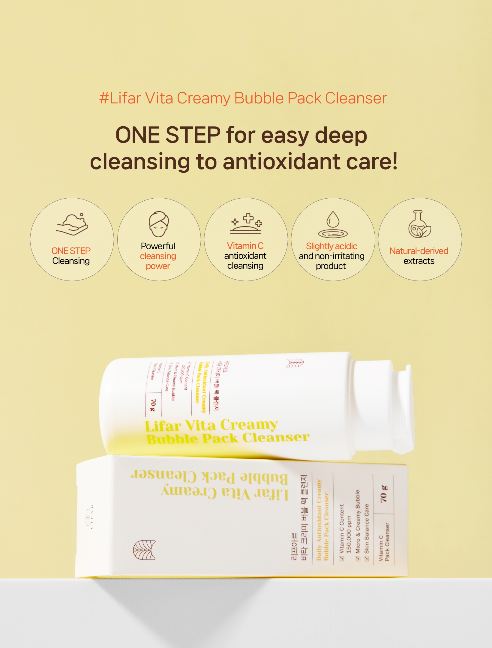 Vita Creamy Bubble Pack Cleanser image 2